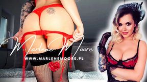 Hot blonde MILF Marlene Moore in stockings - SD - 1:08 video - from Maturexy