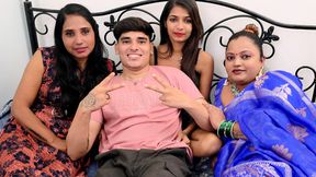 Desi Girlfriend Call His Boyfriend to Enjoy Sex with Her Friends Full Hardcore One Men Fucking Three Women Foursome Video - 28:45 video - from FapHouse