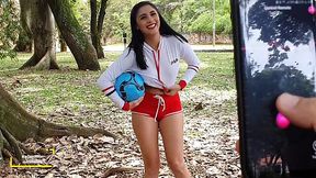 Sporty Latina squirts with a remote controlled toy in her pussy - HD - 4:16 video - featuring Martina Smith - from XGroovy