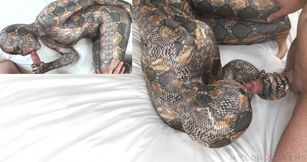 Nora Fox Snake Encasement Zentai Doggy Style - 24:39 video - from FapHouse