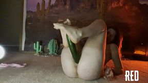 Redhead Rides A Long Cucumber - HD - 11:20 video - from XVideos