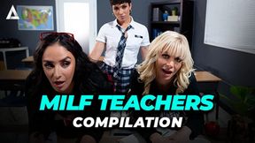 Sultry MILF teachers dominate their teens in classroom - 72:47 video - featuring Aften Opal - from BabePump