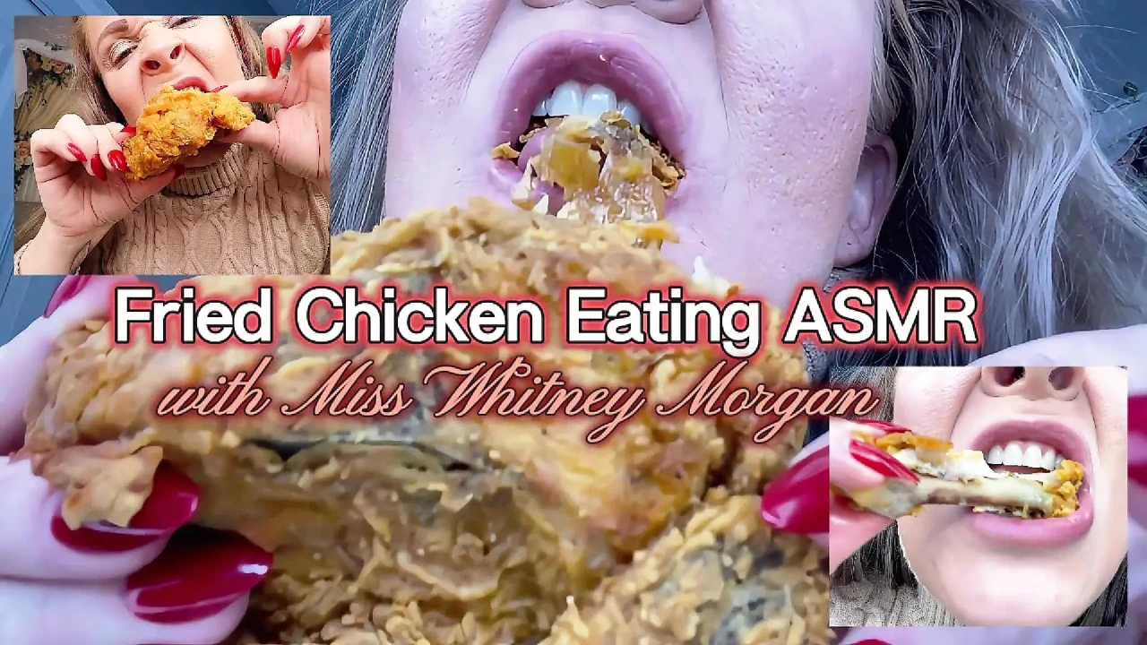 Miss Whitney Morgan: Fried Chicken Eating Asmr - HD - 8:12 video - from PornFreeNow