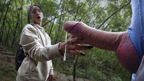 DICK FLASH IN PARK. A stranger caught me jerking off and helped me cum - HD - 9:57 video - from xHamster