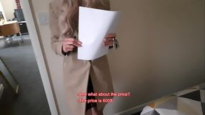 Sexy married realtor agreed to fuck with a tenant in the apartment to convince him to rent it. - SD - 10:36 video - from XVideosRed