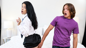 Asian mature Dana Vespoli enjoys sucking and riding young cock - HD - 6:59 video - featuring Dana Vespoli - from DefineBabe