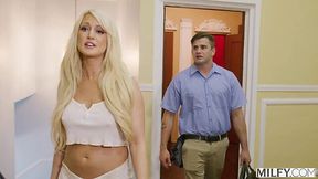 Horny blonde milf gets her pussy eaten by her stepson - HD - 8:58 video - from XGroovy