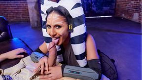 Ahsoka Tano deepthroats and rides Anakin's massive cock in a hot cosplay parody - HD - 6:56 video - from FapNFuck