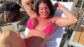 Perving On Milf Alexa Azzona With Huge Juicy Ass By The Pool - SD - 8:00 video - from ManySex