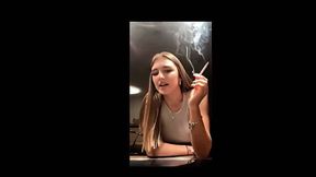 18yo German girl smoking - HD - 4:18 video - from Xfeed