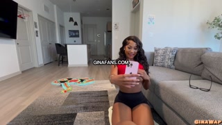 She fucked me while on the phone with her unfaithful boyfriend - HD - 12:17 video - featuring Gina Wap - from Pornzona