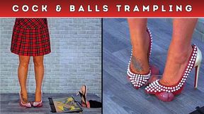 Castrating Your Balls Under My Candy Crush Heels (137) - Split Cam - Cock Trample Trampling CBT Shoe Crush - 14:07 video - featuring Spikey Dee - from Clips4sale