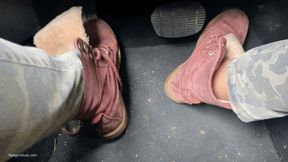KIRA LOST HER BOOT DRIVING IN ONE SHOE - MOV Mobile Version - HD - 6:42 video - from Clips4sale