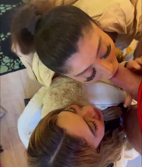 Artemis Carmona & Marina Maya - Epic London Cumwalk KjZX - Big Dick in a steamy group sex session - HD - 20:44 video - from Around
