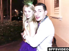 The girls met two guys in the street that will bang their tight pussies - HD - 8:01 video - from Pervclips