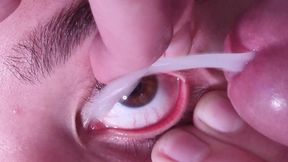 Cum dumpster gets a full cumshot into her open eye, talking - HD - 5:42 video - from xHamster