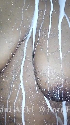 Sri Lankan Milk Bath with Boob Squeezing Shani - HD - 0:39 video - from FapHouse