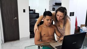 I see my stepson watching porn, I get horny just seeing how he touches himself - HD - 6:10 video - from xHamster