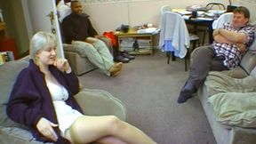 Husband watches his pale white wife with two black men - HD - 8:02 video - from xHamster