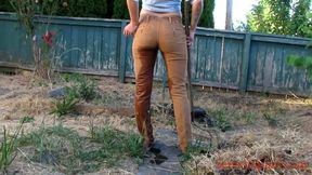 slave life Pants Pissing peeing outdoors - HD - 4:24 video - from xHamster