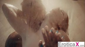 Steamy Shower Foreplay Leads To Bedroom Fucking - Quinton James, Nala Brooks - EroticaX