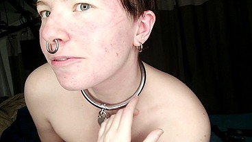 Showing you all the marks on my face and waist as I take off the tight chastity belt and remove the dildos. - HD - 1:27 video - from Sheer