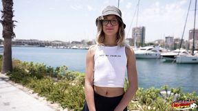 german scout - small tits slim teen megan love pick up for casting fuck with intense squirt orgasm - SD - 64:35 video - from PornBox