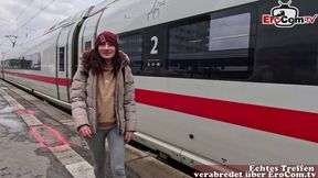 German Squirt Queen picked up at the train station by the user and fucked without a condom - 4K - 21:16 video - from xHamster