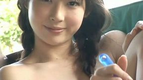 Adorable Japanese adult model Nanako Sawa poses on a cam outdoors - 7:50 video - from AnySex