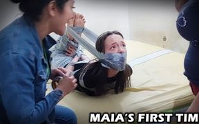 18-year-old Maia's First Time: Taped & Trained by Stepmom & Mistress - 21:11 video - from FapHouse