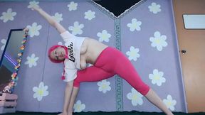 Cute Latina Milf Yoga Workout Flashing Big Boobs Nip slip See through Leggings - HD - 54:40 video - from xHamster