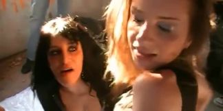 ces 3 salope se font souiller de sperme lors d un bukkake géant - SD - 25:12 video - from AbXXX