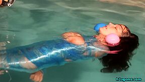 Wrapped Up In Clingfilm And Put Into The Pool - HD - 6:02 video - from BDSMX