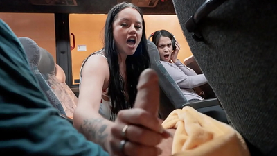 Sneaky Sex on the Public Bus - PervTeen - HD - 10:25 video - from Rock.PORN