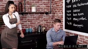 Sexy waitress Eliza Ibarra fucks client - Nubile Films - HD - 11:50 video - featuring Eliza Ibarra - from XGroovy