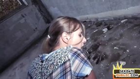Amateur sex date chick fucked in public abandoned building - HD - 9:35 video - from xHamster