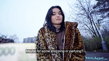 Petite French babe Crystal Cherry gives deepthroat blowjob on outdoor public scene - 11:27 video - featuring Crystal Cherry - from W1mp