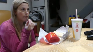 Mistress Snacks While Slave Cracks - HD - 9:24 video - from Pornzona