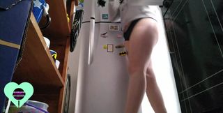I Catch My Step Sister Shoving a Cucumber and Squirting in the Kitchen - HD - 9:51 video - from xHamster