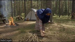 real Husband and wife went for camping to Forest.sex in Forest with blasting sounds - HD - 12:15 video - from xHamster
