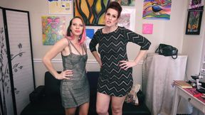 DISCOUNTED CLIP- Double Ballbusting by Goddess Vicky and Mila - HD - 6:19 video - from LoyalFans