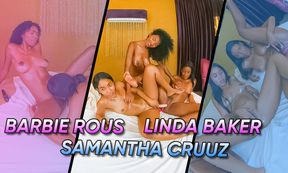Barbie Rous, Samantha Cruuz and Linda Baker LIVE - The Highlights. Part 2 - VR - 17:28 video - from SexLikeReal