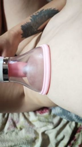 Vacuum nipple play - HD - 5:18 video - from Pornzona