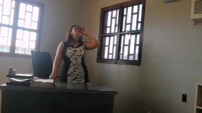 Very Hot Secretary Masturbates Her Delicious Pussy While Talking to Her Boss - HD - 9:36 video - from FapHouse