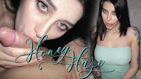 STEP SIS BLOWS ME IN HER NEW DRESS. HONEY HAZE - 4K - 8:15 video - featuring Julie Kay - from xHamster