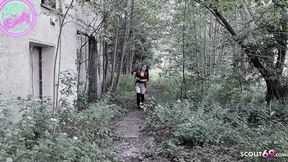 German nerdy girl seduced and fucked hard on a hiking trail - 11:09 video - featuring Kada Love - from PublicPubic