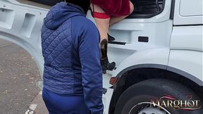 Slutty MILF deepthroats and gets fucked hard in a truck stop - SD - 10:01 video - from Cum-Porn