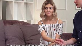 Russian teen Tiney Mieny loses her virginity with skinny dude - HD - 7:48 video - from XGroovy