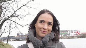 German Amateur scouted for fake porn casting and gets cumshot in her mouth - HD - 12:07 video - from XGroovy