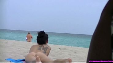 Exhibitionist Wife Allison Banks Teasing Nude Beach Voyeurs! - HD - 10:01 video - from XVideos